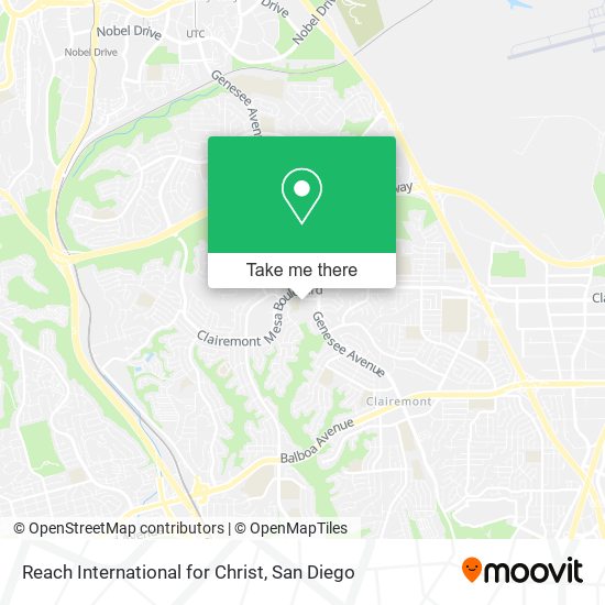 Reach International for Christ map