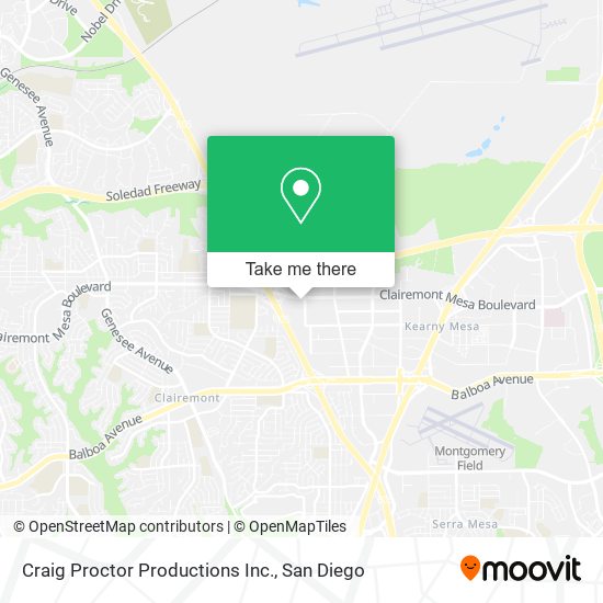 Craig Proctor Productions Inc. map