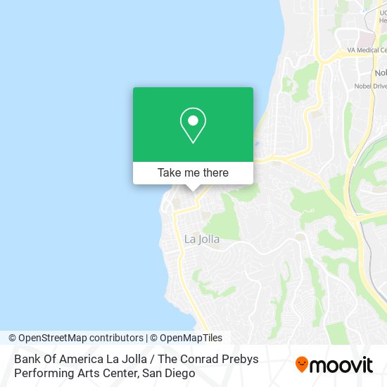 Mapa de Bank Of America La Jolla / The Conrad Prebys Performing Arts Center