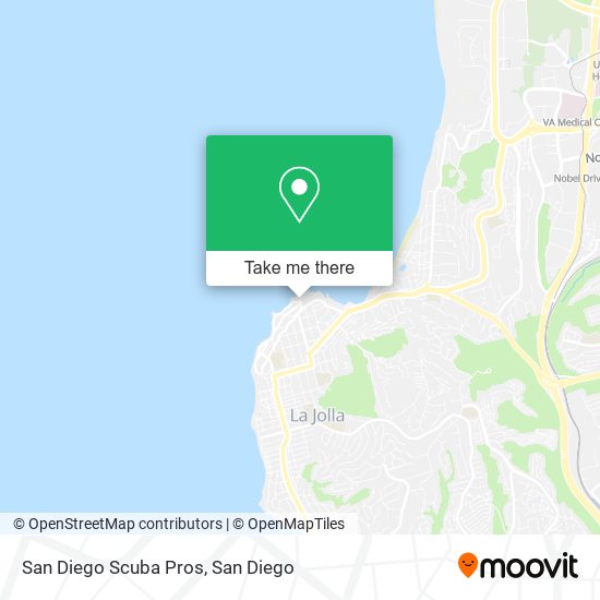 San Diego Scuba Pros map