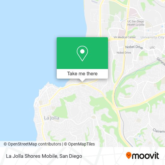 Mapa de La Jolla Shores Mobile