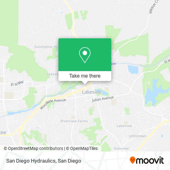 San Diego Hydraulics map