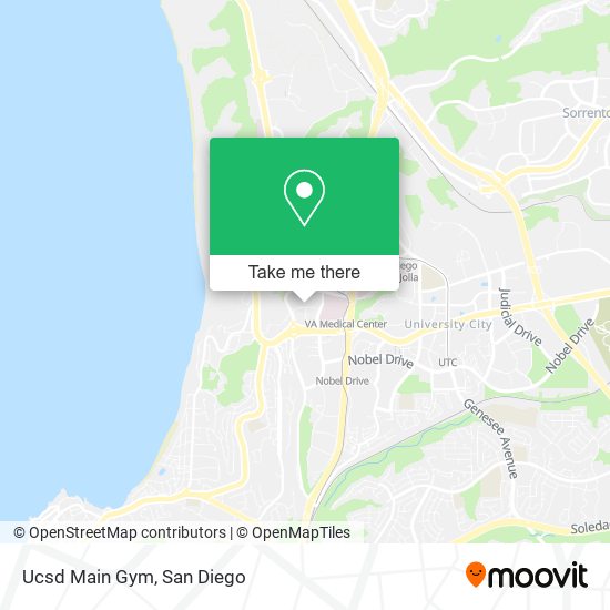 Mapa de Ucsd Main Gym