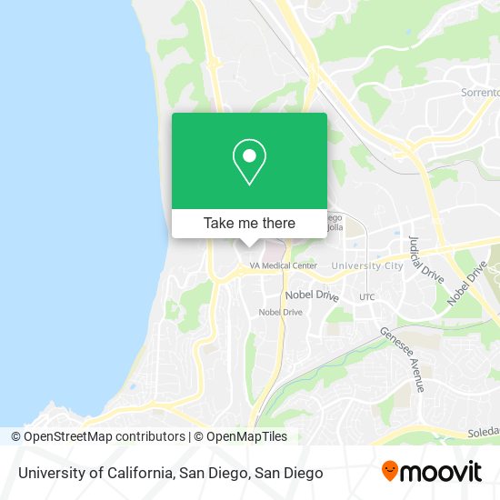 University of California, San Diego map