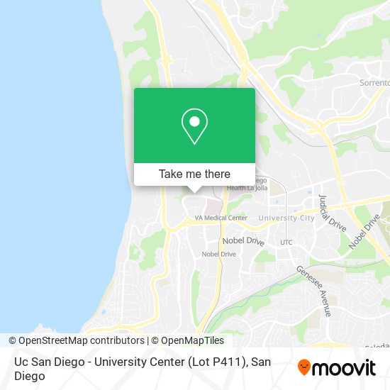 Mapa de Uc San Diego - University Center (Lot P411)