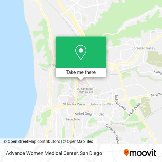 Mapa de Advance Women Medical Center