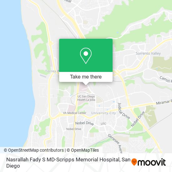Mapa de Nasrallah Fady S MD-Scripps Memorial Hospital