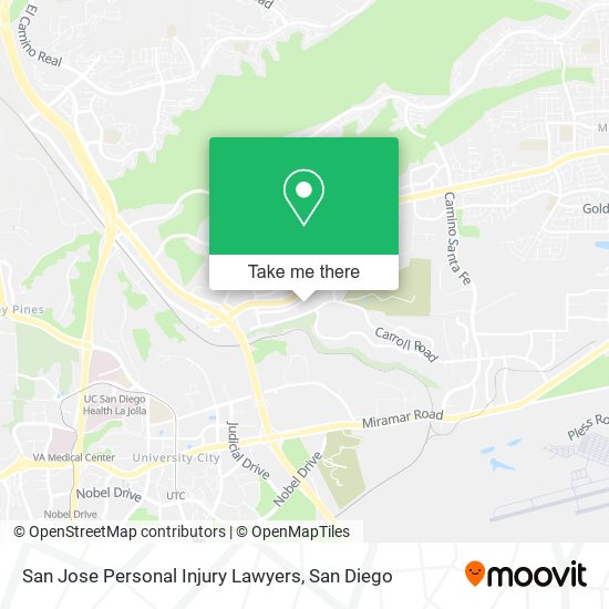 Mapa de San Jose Personal Injury Lawyers