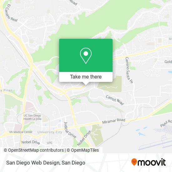 Mapa de San Diego Web Design