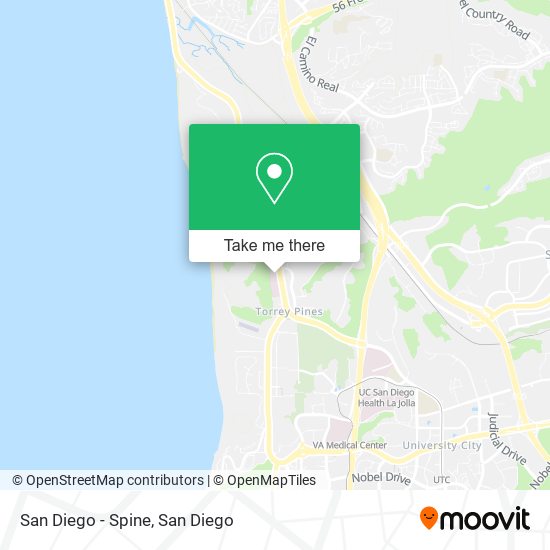 Mapa de San Diego - Spine
