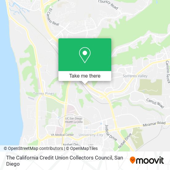 Mapa de The California Credit Union Collectors Council