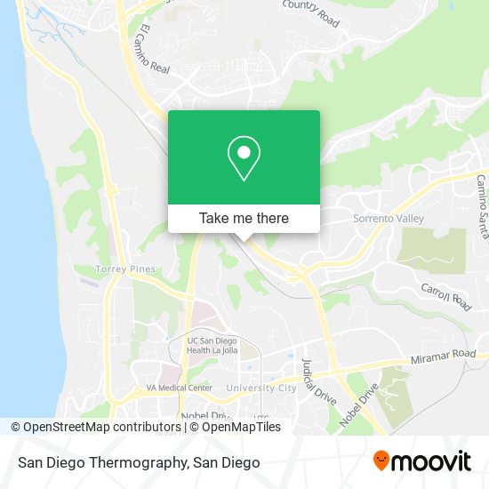 San Diego Thermography map