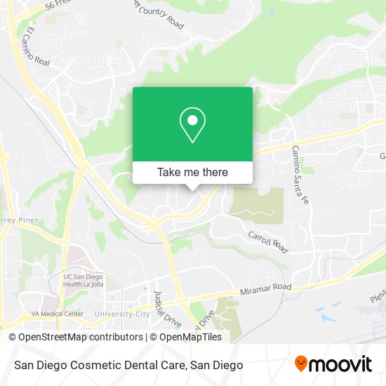 San Diego Cosmetic Dental Care map