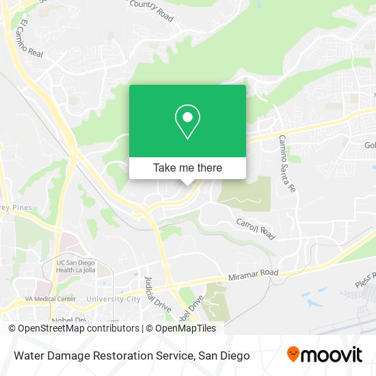 Mapa de Water Damage Restoration Service