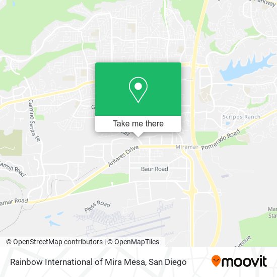 Mapa de Rainbow International of Mira Mesa