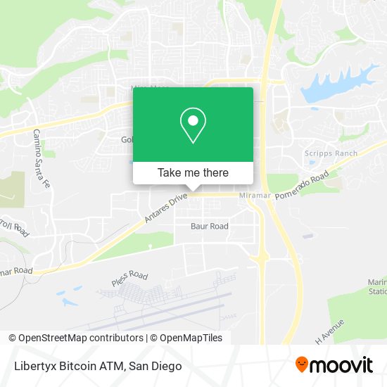 Mapa de Libertyx Bitcoin ATM