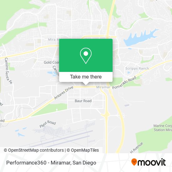Performance360 - Miramar map