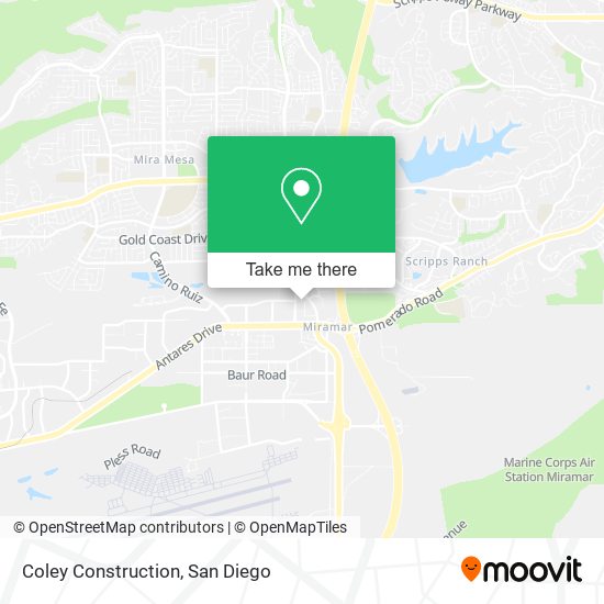 Coley Construction map