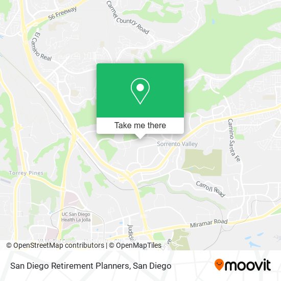Mapa de San Diego Retirement Planners