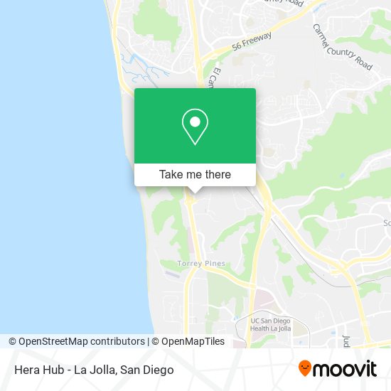 Mapa de Hera Hub - La Jolla