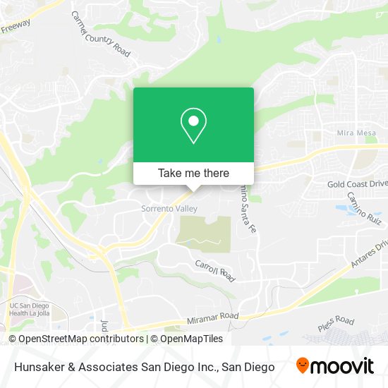 Mapa de Hunsaker & Associates San Diego Inc.