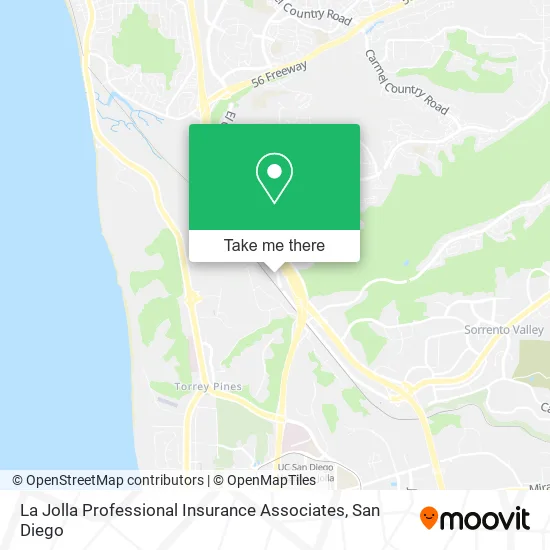 Mapa de La Jolla Professional Insurance Associates