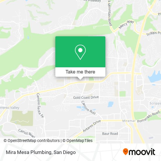 Mira Mesa Plumbing map