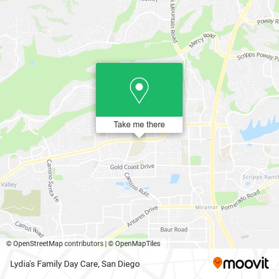 Lydia's Family Day Care map