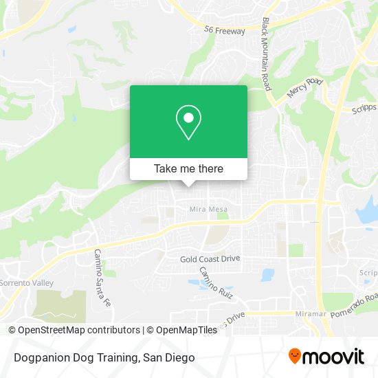 Mapa de Dogpanion Dog Training