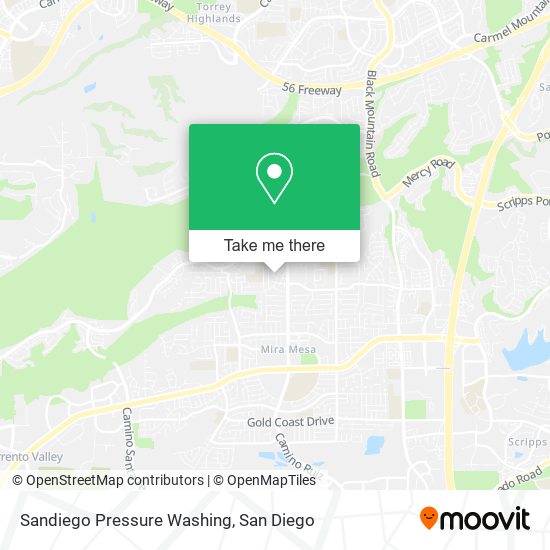 Mapa de Sandiego Pressure Washing