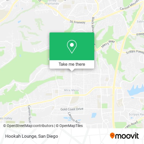 Mapa de Hookah Lounge