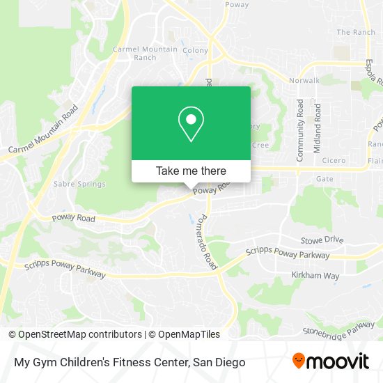 Mapa de My Gym Children's Fitness Center