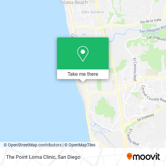 The Point Loma Clinic map