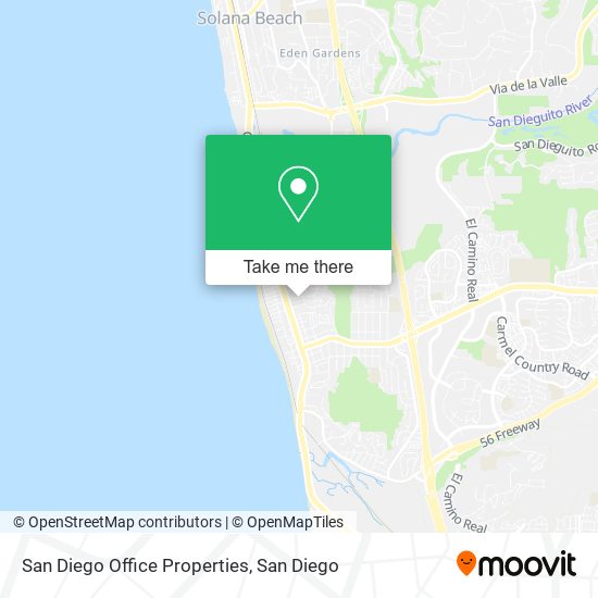 San Diego Office Properties map
