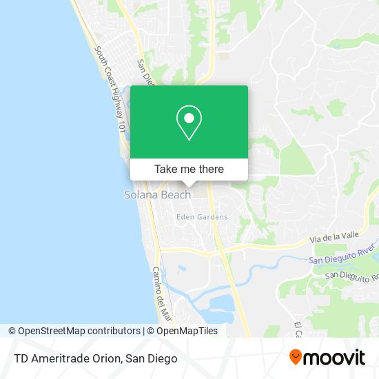 Mapa de TD Ameritrade Orion