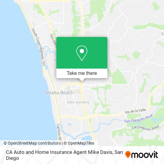 CA Auto and Home Insurance Agent Mike Davis map