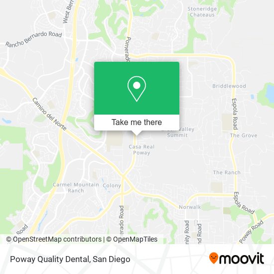 Mapa de Poway Quality Dental