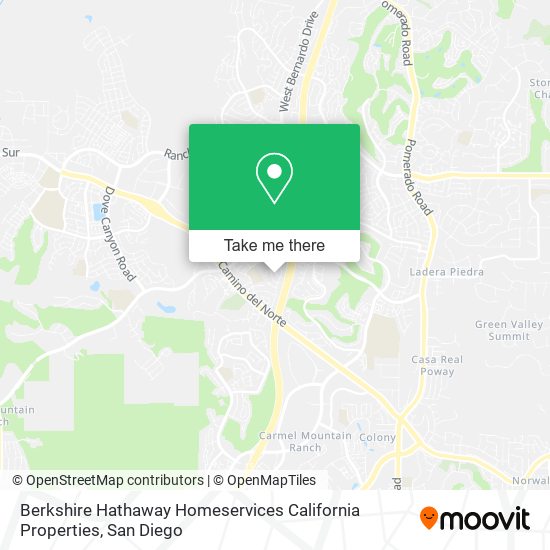 Berkshire Hathaway Homeservices California Properties map