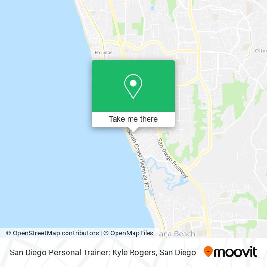 San Diego Personal Trainer: Kyle Rogers map