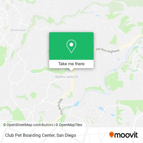 Mapa de Club Pet Boarding Center