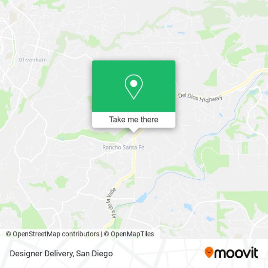 Designer Delivery map