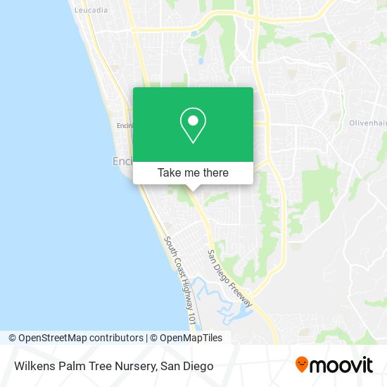 Wilkens Palm Tree Nursery map