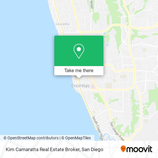 Kim Camaratta Real Estate Broker map