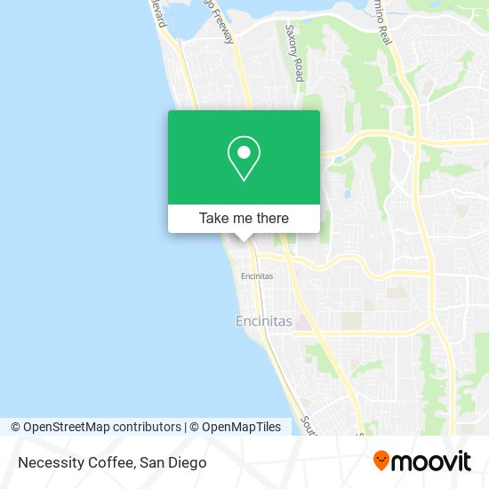 Mapa de Necessity Coffee