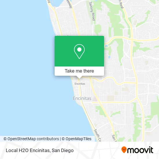 Mapa de Local H2O Encinitas