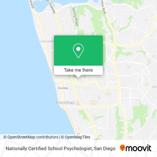 Mapa de Nationally Certified School Psychologist