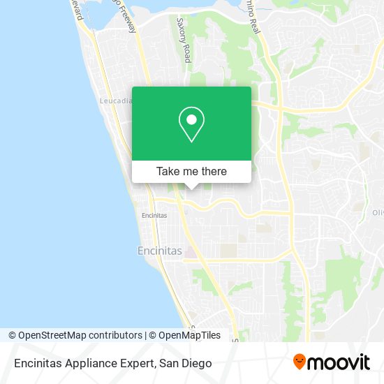 Mapa de Encinitas Appliance Expert