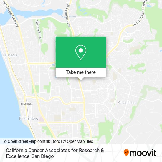 California Cancer Associates for Research & Excellence map