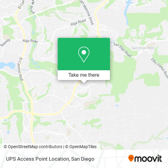 UPS Access Point Location map