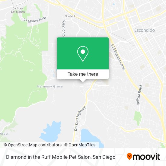 Mapa de Diamond in the Ruff Mobile Pet Salon